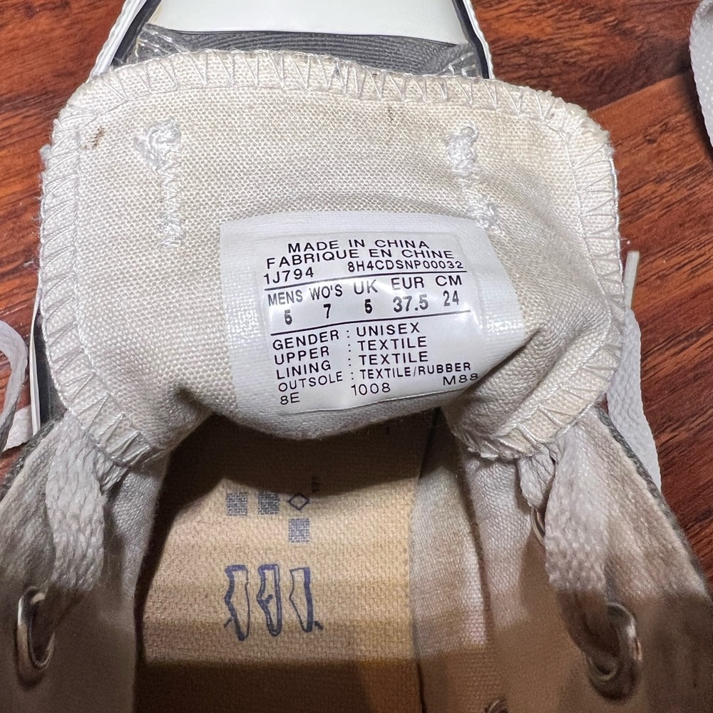 Converse Gray and White Women's Shoes - Picture 7 of 11